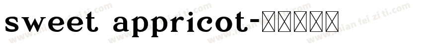 sweet appricot字体转换